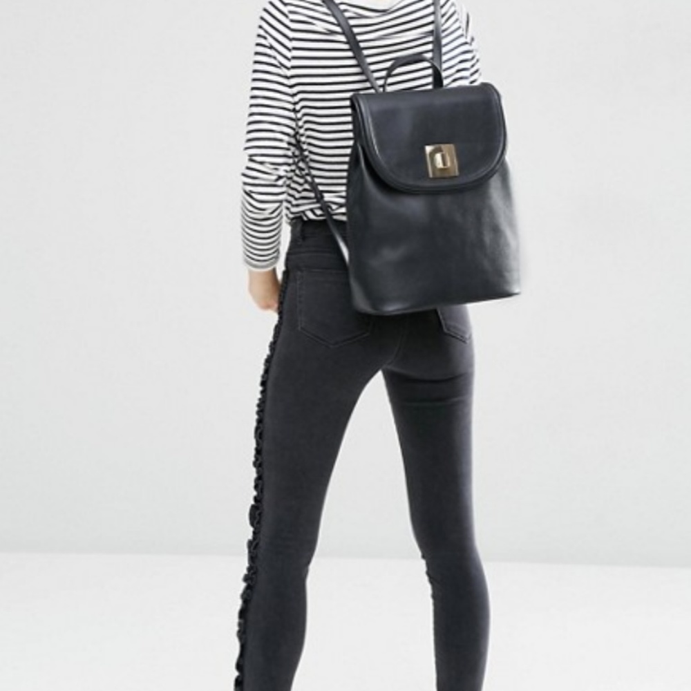 ASOS Faux Leather Backpack